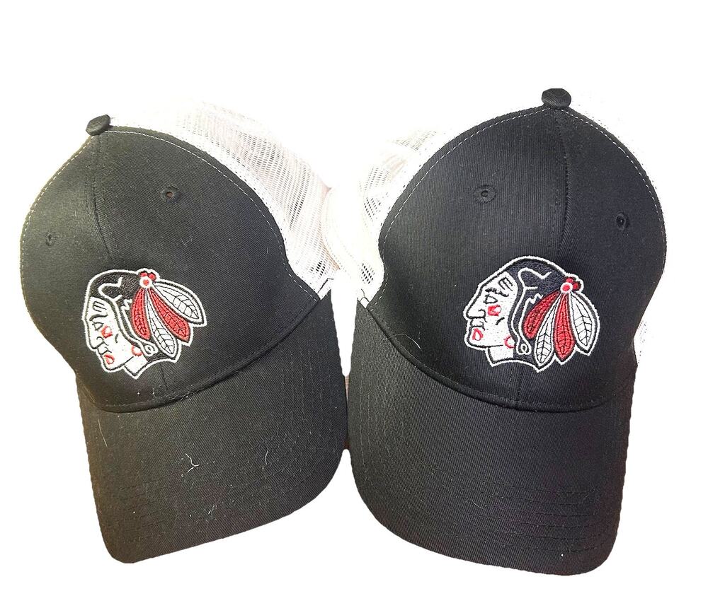 Vintage Duo Portland Winterhawks Snapback Trucker Hat Adjustable Mesh Back WHL